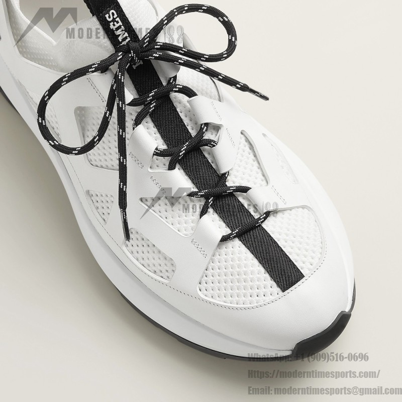 HERMES Katana white men’s luxury sport sneakers side view
