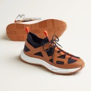 HERMES Katana Sneakers H251981ZHI2400 Marine Naturel – Men’s Luxury Designer Sport Sneakers