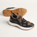 HERMES Katana Sneakers H251981ZHX3420 Étoupe Noir men luxury sport sneakers side view