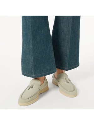 Loro Piana Summer Charms Walk Loafer FAE5444-60L0 Deep Ice Women's Comfort Flats