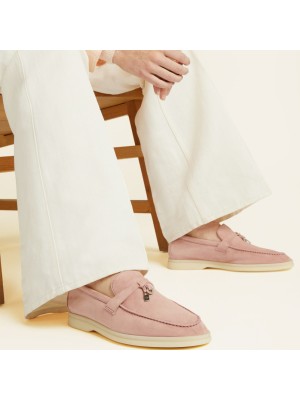 Loro Piana Summer Charms Walk Loafer FAE5444-30AT Flowering Cherry Women's Comfort Flats | Luxury Designer Shoes