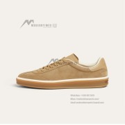 Loro Piana Tennis Walk Sneaker FAN8505-H755 Men – Light Wood Smoke Suede Casual Shoes
