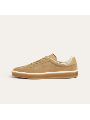 Loro Piana Tennis Walk Sneaker FAN8505-H755 Men – Light Wood Smoke Suede Casual Shoes