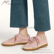 Loro Piana Tennis Walk Sneaker Summer Pink FAO1547-30IH – Suede Low Top Luxury Sneakers for Wome