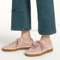 Loro Piana Tennis Walk Sneaker Summer Pink FAO1547-30IH – Suede Low Top Luxury Sneakers for Wome