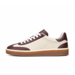 Loro Piana Tennis Walk Sneaker Chocolate Brown quiet luxury low top casual shoes for men with gum sole