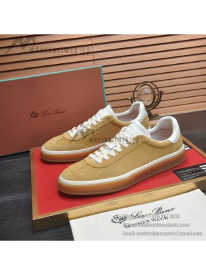 Loro Piana Tennis Walk Sneaker キャメルタン スエード コーヒーカラーガムソール