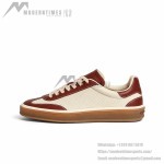 Loro Piana Tennis Walk Sneaker Cotton Natural Deep Kummel FAR1099_B646 low top casual shoes for women with gum sole