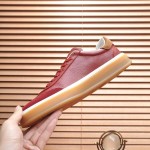 Loro Piana Tennis Walk Sneaker Burgundy Red Brown Leather Suede Gum Sole side view