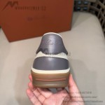 Loro Piana Tennis Walk Sneaker Light Grey minimal luxury low top casual shoes for men with gum sole