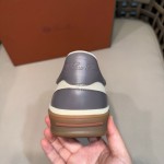 Loro Piana Tennis Walk Sneaker Light Grey minimal luxury low top casual shoes for men with gum sole