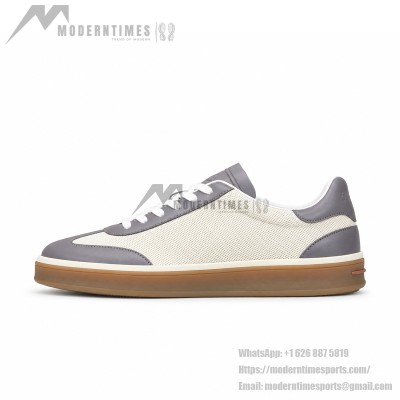 Loro Piana Tennis Walk Sneaker Light Grey – Minimal Luxury Low Top Casual Shoes for Men