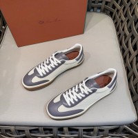 Loro Piana Tennis Walk Sneaker Light Grey – Minimal Luxury Low Top Casual Shoes for Men