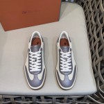 Loro Piana Tennis Walk Sneaker Light Grey minimal luxury low top casual shoes for men with gum sole