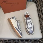 Loro Piana Tennis Walk Sneaker Light Grey minimal luxury low top casual shoes for men with gum sole