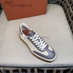 Loro Piana Tennis Walk Sneaker Light Grey minimal luxury low top casual shoes for men with gum sole