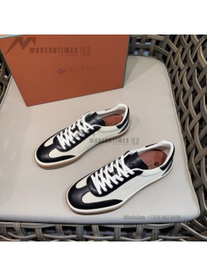 Loro Piana Tennis Walk Sneaker Navy White – ネイビー×ホワイトの上品なロートップカジュアルシューズ