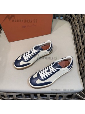 Loro Piana Tennis Walk Sneaker Navy White – ネイビー×ホワイトの上品なロートップカジュアルシューズ メンズ