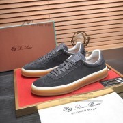 Loro Piana Tennis Walk Sneaker Obsidian Grey Suede FAN8505_M0WF