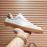 Loro Piana Tennis Walk Sneaker white brown gum sole low top sneakers