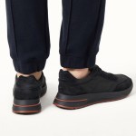 Loro Piana Week End Walk Sneaker Black FAQ2222_8000 Storm System microfiber casual shoes for men