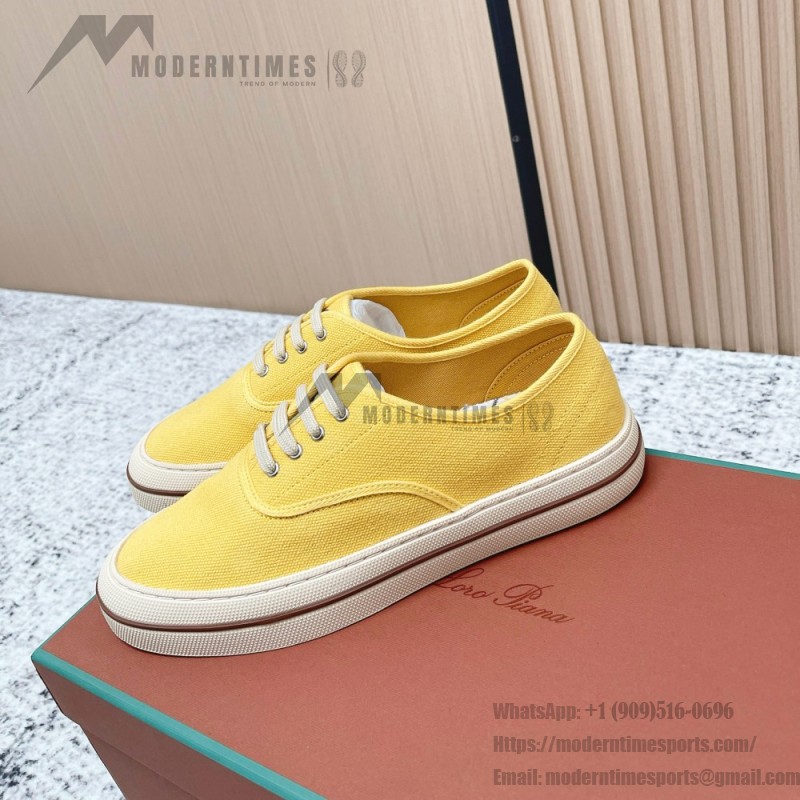 Loro Piana Nantucket Walk Sneaker FAR1445 20I8 Minty Lemon luxury canvas resort sneakers