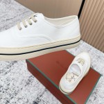 Loro Piana Nantucket Walk Sneaker FAR1445 A018 Natural White luxury summer canvas sneakers