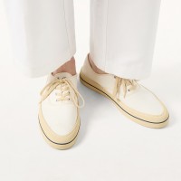 Loro Piana Nantucket Walk Sneaker FAR1445 A018 Natural White – Premium Minimalist Summer Sneakers for Men & Women | Luxury Italian Canvas Shoes