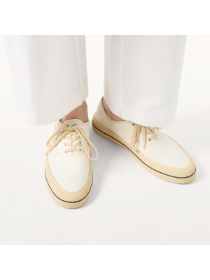 Loro Piana Nantucket Walk Sneaker FAR1445 A018 Natural White – Premium Minimalist Summer Sneakers for Men & Women | Luxury Italian Canvas Shoes
