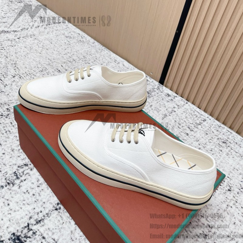 Loro Piana Nantucket Walk Sneaker FAR1445 A018 Natural White luxury summer canvas sneakers