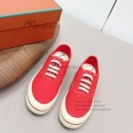 Loro Piana Nantucket Walk Sneaker FAR1445 R354 Red Tango luxury vintage canvas sneakers