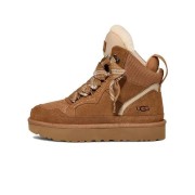 UGG Damen Highmel Sneaker Kastanie 1145390 - Stilvolle Wildleder-Sneaker mit Lammfellfutter