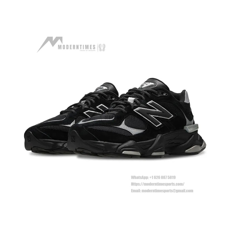 New Balance 9060 U9060FOS Black Reflective unisex chunky sneakers with ABZORB cushioning
