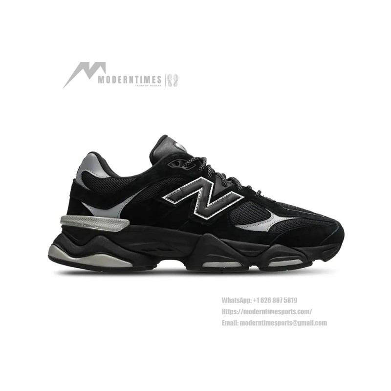New Balance 9060 U9060FOS Black Reflective unisex chunky sneakers with ABZORB cushioning