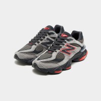 New Balance 9060 U9060JBO 그레이 블랙 레드 – 유니섹스 청키 레트로 라이프스타일 스니커즈 (ABZORB 쿠셔닝)