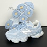 New Balance 9060 Sea Salt Oxford Blue U90607KM icy blue retro futuristic sneakers for men and women