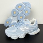 New Balance 9060 Sea Salt Oxford Blue U90607KM icy blue retro futuristic sneakers for men and women
