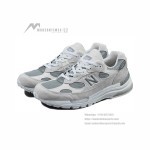 New Balance M992NC White Grey Sneakers Front View – Unisex Lifestyle Running Shoes