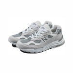 New Balance M992NC White Grey Sneakers – NB992 Series New Balance M992NC White Grey Sneakers Front View – Unisex Lifestyle Running Shoes