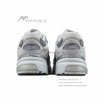 New Balance M992NC White Grey Sneakers Front View – Unisex Lifestyle Running Shoes