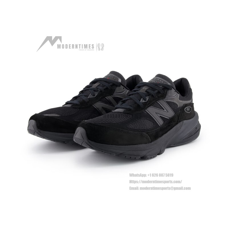 New Balance 990V6 U990BB6 Black Black unisex sneakers with FuelCell cushioning
