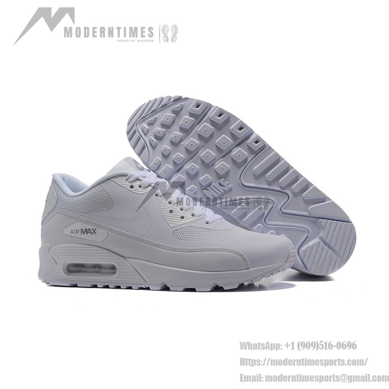 Nike Air Max 90 Ultra 2.0 - Clean Triple White Minimalist Sneaker