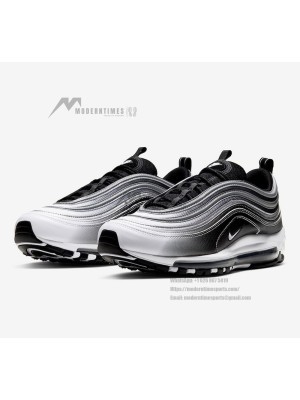 Nike Air Max 97 "Gradient Fade" 921826-016 - Sleek Black-to-White Gradient Sneakers with Iconic Air Cushioning