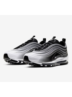 Nike Air Max 97 "Gradient Fade" 921826-016 - Sleek Black-to-White Gradient Sneakers with Iconic Air Cushioning