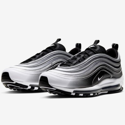 Nike Air Max 97 "Gradient Fade" 921826-016 - Sleek Black-to-White Gradient Sneakers with Iconic Air Cushioning