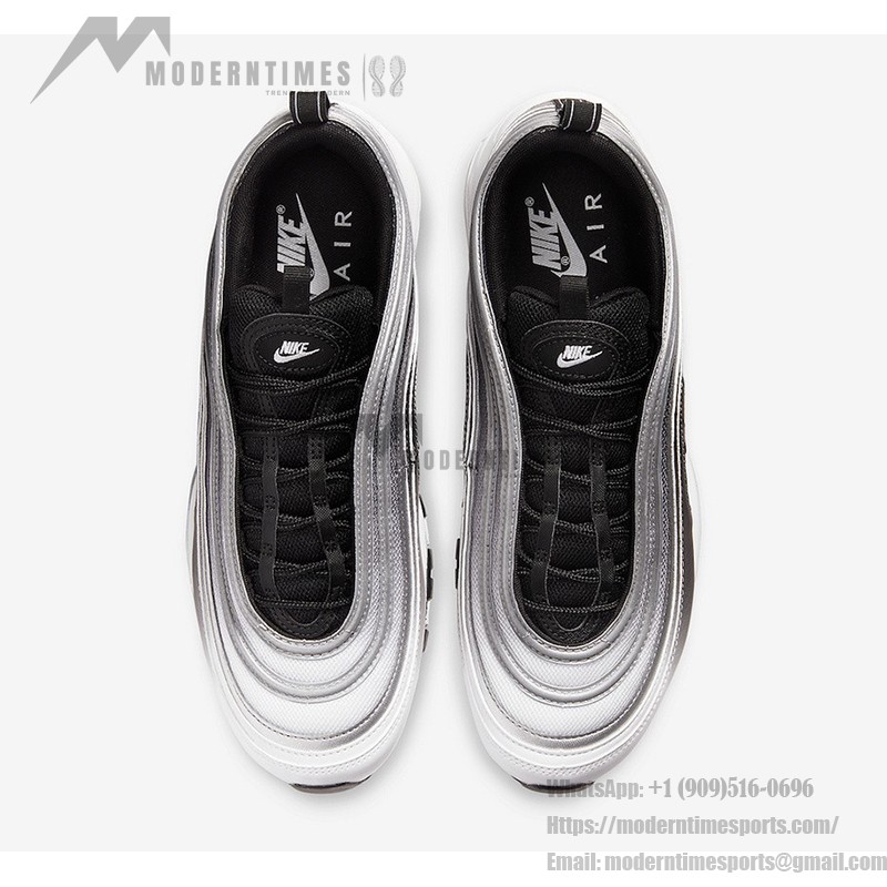 Nike Air Max 97 Gradient Fade 921826-016 Black-to-White Gradient Sneakers with Air Cushioning