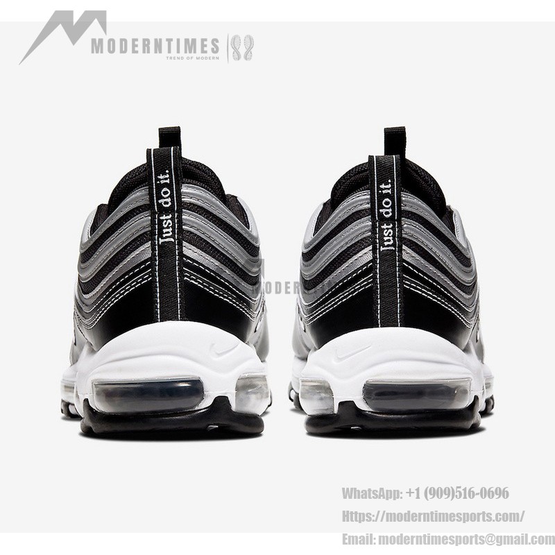 Nike Air Max 97 Gradient Fade 921826-016 Black-to-White Gradient Sneakers with Air Cushioning