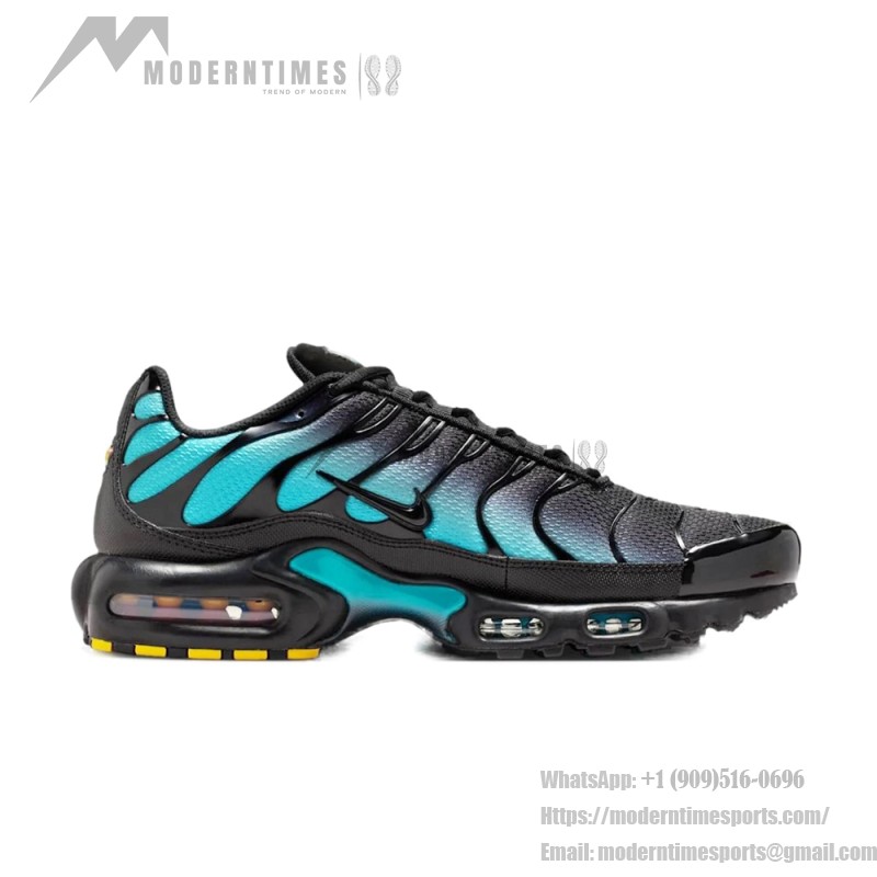 Nike Air Max Plus DM0032-016 Black Aurora Green TN sneakers for cyber streetwear outfits