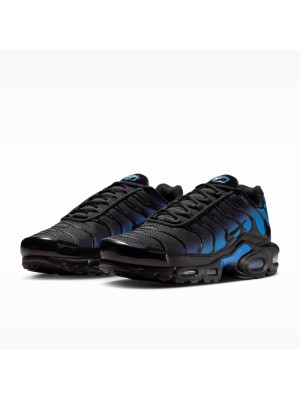 Nike Air Max Plus DM0032-041 Black Blue Crystal TN Sneakers – Reflective Night Streetwear Shoes for Men