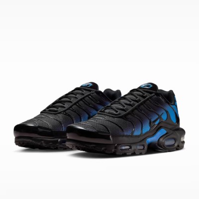 Nike Air Max Plus DM0032-041 Black Blue Crystal TN Sneakers – Reflective Night Streetwear Shoes for Men